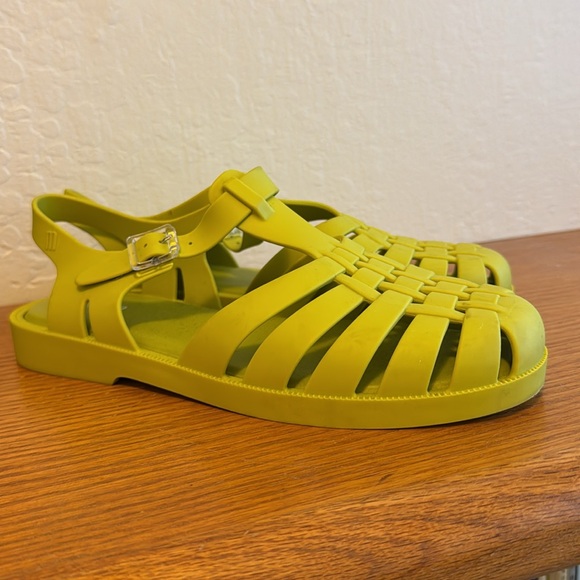 Melissa lime green/yellow jelly sandals, fisherman/possession - Picture 5 of 10